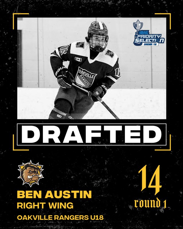 Ben Austin - Drafted Round 1, #14, 2024 OHL U18 Priority Selection